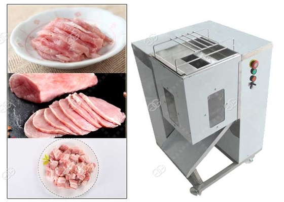 China Cooked Meat Cube Cutting Machine Manual For Meat Silk Processing , Stainless Steel supplier